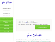 Tablet Screenshot of jonsheets.com